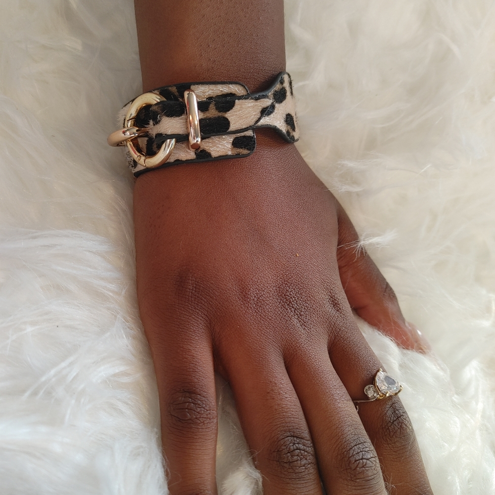 Leopard print bracelet